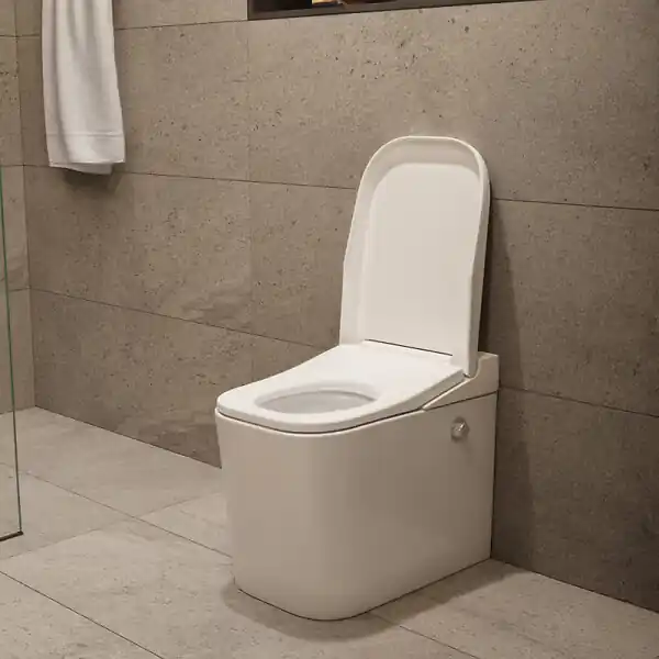 Nouvel Arrivage Swiss Aqua Technologies Ultimax WC hybride avec réservoir intégré et abattant frein de chute (SATOFSHFS3)