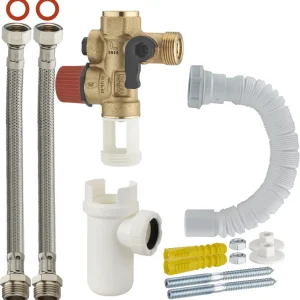 Groupe de sécurité pour chauffe-eau laiton 3/4 NF avec kit complet - QUICK PLOMBERIE Satisfait Ou Remboursé