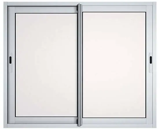 Baie coulissante - Aluminium - 2 ouvrants - Blanc - 215x180cm Prix Choc