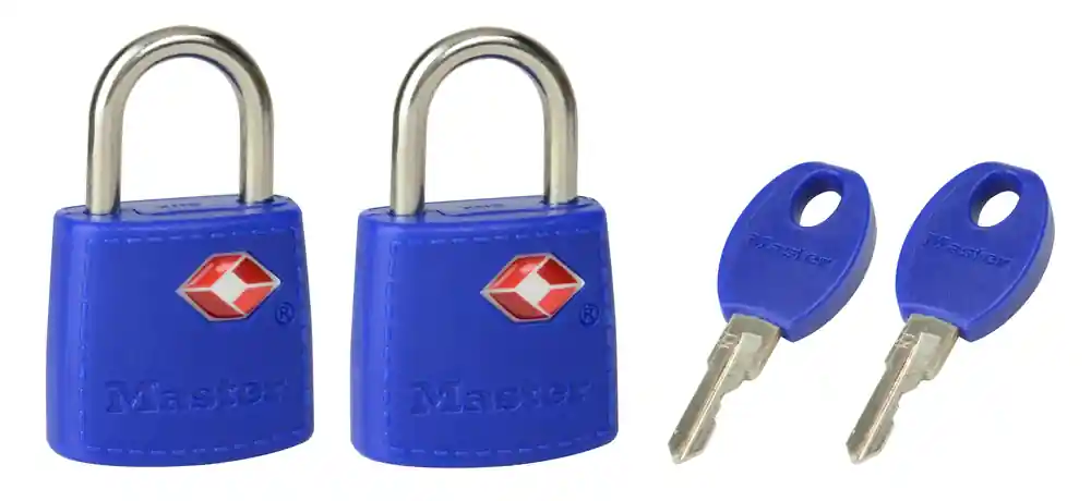 Cadenas à clés largeur 23 mm en métal s‘entrouvant par 2 MASTER LOCK Dernière Chance