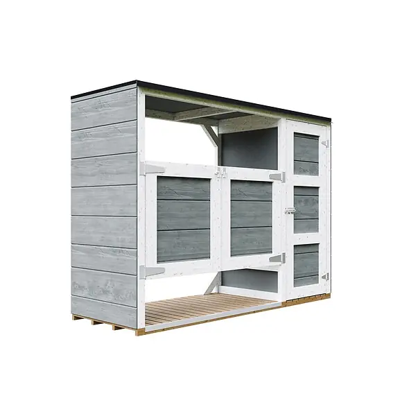Abri de jardin pour poubelles 2x240L TIMBELA M981A-CAVERN STEEL Dernière Chance