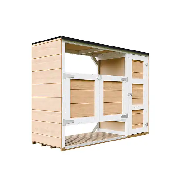Vente Flash Abri de jardin pour poubelles 2x240L TIMBELA M981A-HARVEST HONEY