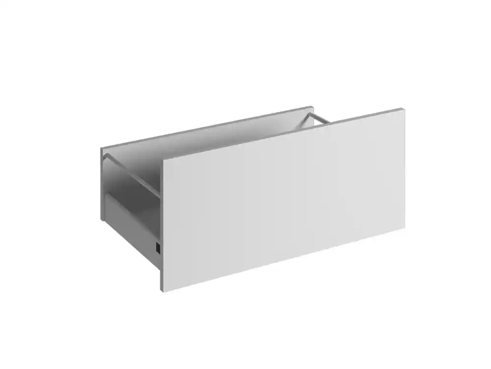 Façade tiroir pour meuble de cuisine Lotus blanc mat 35 x 80 cm OFITRES Dernière Chance