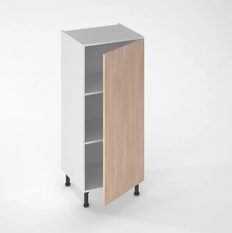 Façade de cuisine 1 porte chêne blanchi 130 x 60 cm pour meuble colonne Offre Du Jour