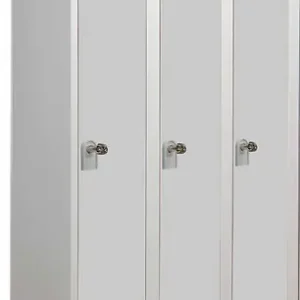 Vestiaire industriel 3 cases - Acier - Gris perle - L90cm P.HENRY Acheter En Ligne