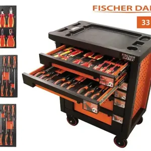 Seulement Aujourd'hui Servante d‘atelier - 33 outils - 6 tiroirs FISCHER DAREX
