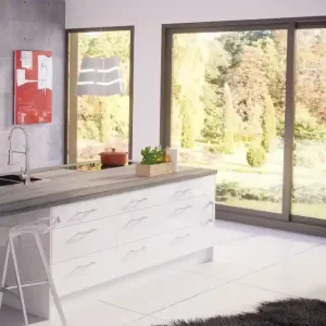 Réduction Plinthe pour meuble de cuisine Cristal blanche 244 cm OFITRES