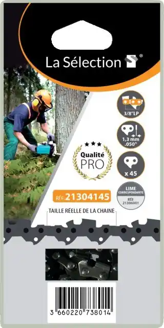 Chaîne tronçonneuse 35 cm 45 maillons pas 3/8 TECHNI-POWER Expédié Aujourd'hui
