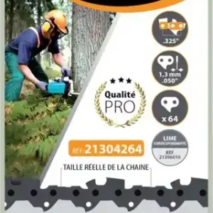 Prix Bas Chaîne tronçonneuse 35 cm 64 maillons avec pas de 325 et jauge 050 MDS
