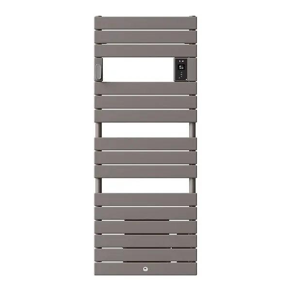 Dernière Chance Radiateur sèche-serviettes électrique Riviera 2 - Avec soufflerie - 500+1000W - Gris roche THERMOR