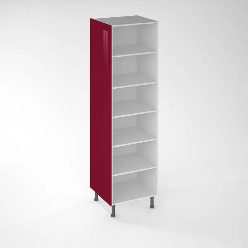 Joue de finition de cuisine Cristal bordeaux 200x 57 cm pour colonne Prix Réduit
