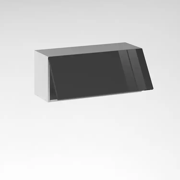 Achetez Aujourd'hui Façade de cuisine Cristal anthracite 35 x 80 cm pour meuble haut