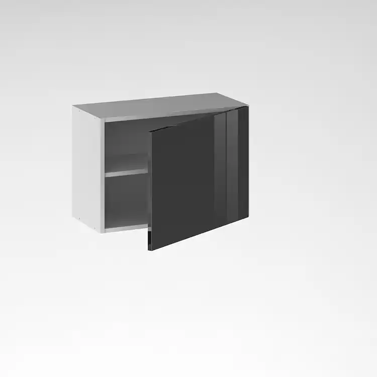 Façade de cuisine hotte Cristal anthacite 42 x 60 cm pour meuble Vente Flash
