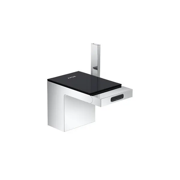 Meilleure Vente AXOR MyEdition- Mitigeur monocommande bidet, avec garniture de vidage chrome/verre noir (47210600)