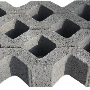 Vente Directe Dalle gazon en béton 50 x 33 x 9,5 cm grise GGI