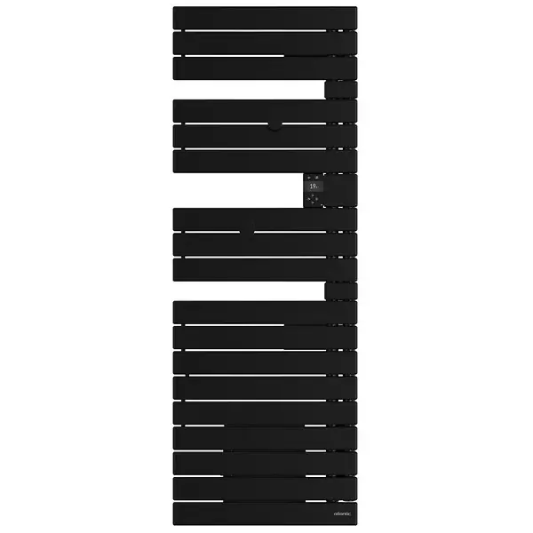 Sèche-serviettes connecté Nefertiti mât à droite 750W noir - ATLANTIC - 850037 Quantité Limitée