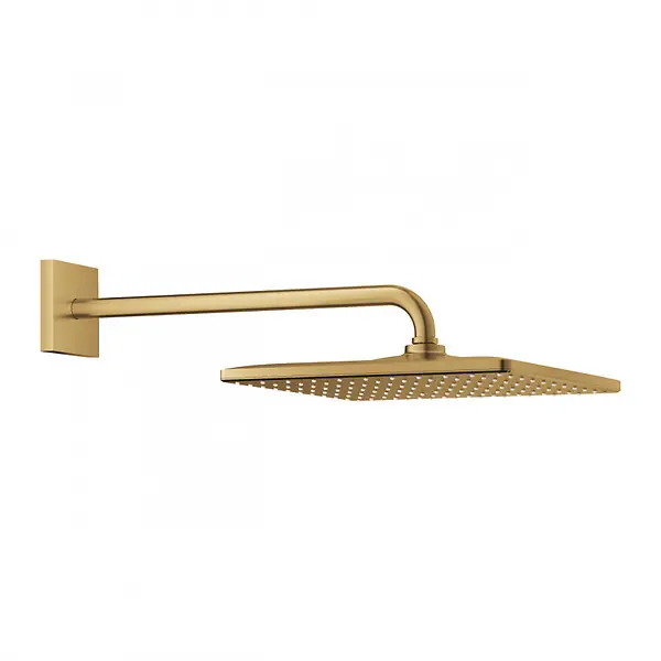 Rainshower Mono 310 Cube Ensemble douche de tête 1 jet et bras 422mm, Cool Sunrise brossé (26564GN0) GROHE Satisfait Ou Remboursé