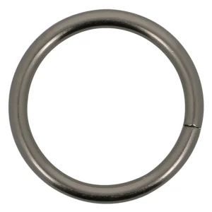 Paiement Sécurisé Anneaux en métal diam 40 mm Finition Chromé brossé par 10 - MOBOIS