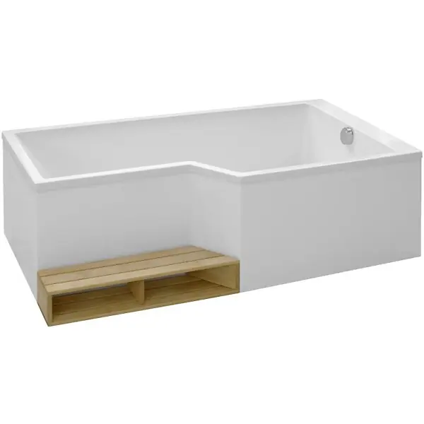 Dernière Chance Baignoire bain douche 160 x 90 cm Neo blanc brillant droite JACOB DELAFON