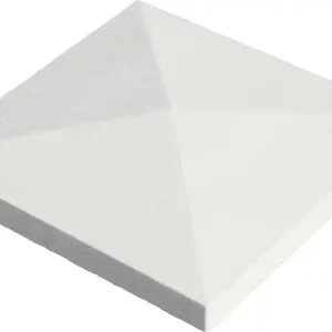Jusqu'à Épuisement Des Stocks Chapeau de pilier pointe de diamant 40 x 40 x 4 cm blanc WESER