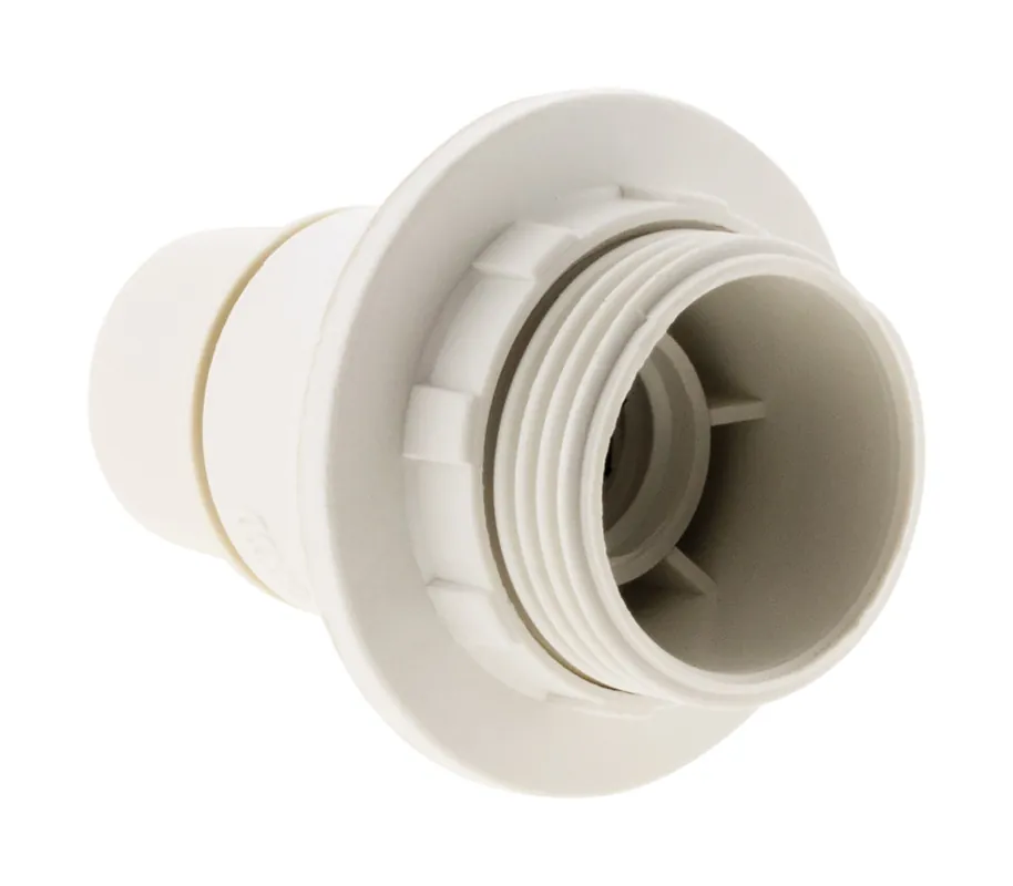 Douille électrique E14 plastique blanc - ZENITECH Acheter En Ligne