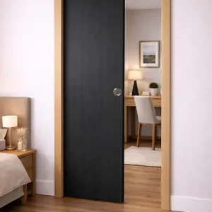 Affaire À Saisir Porte Coulissante Effet Chêne Anthracite Grey Oak H204 x L93 cm,Galandage, kit finition GD MENUISERIES