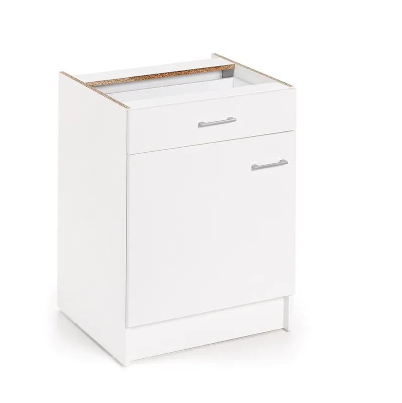 Caisson bas avec façade Laura porte et tiroir 60 x 82 cm Super Prix
