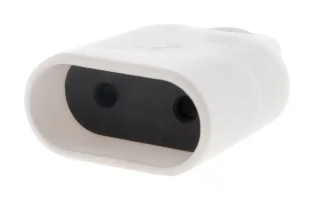 Fiche électrique femelle 2 pôles 6 A blanche Acheter Direct