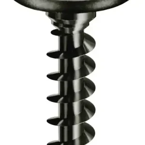 Vis penture tête ronde large noire TX 6 x 50 mm par 200 MUSTAD Promotion Saisonnière