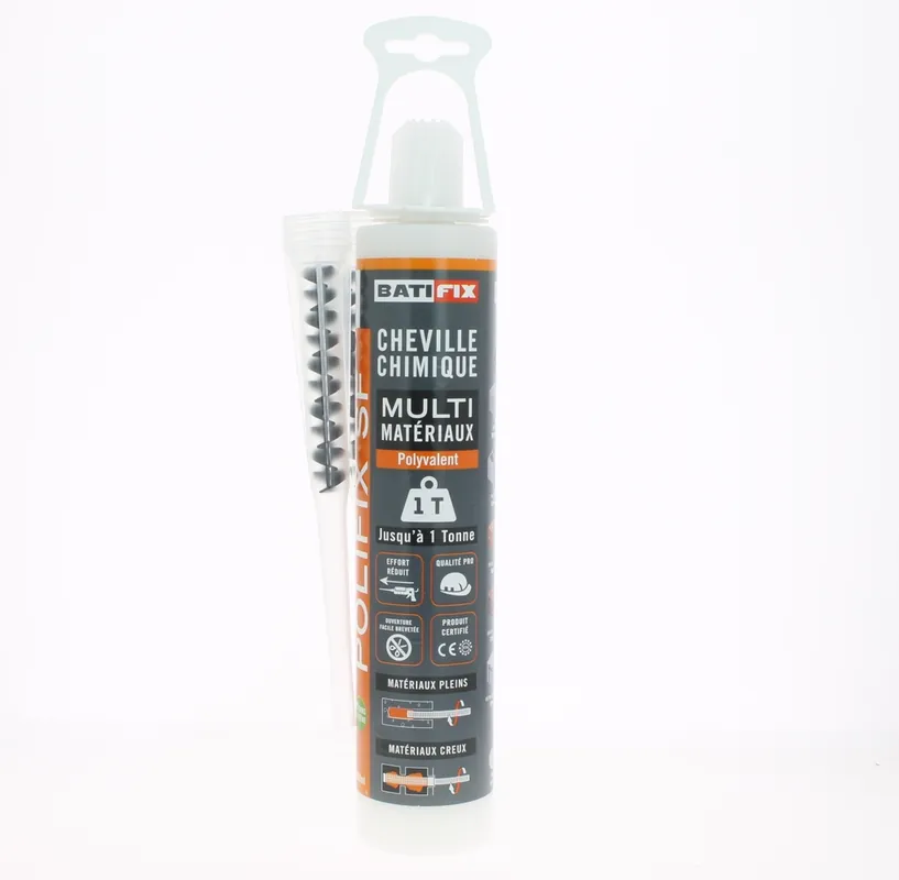Cheville chimique polifix + canule 300 ml BATIFIX Nouvel Arrivage