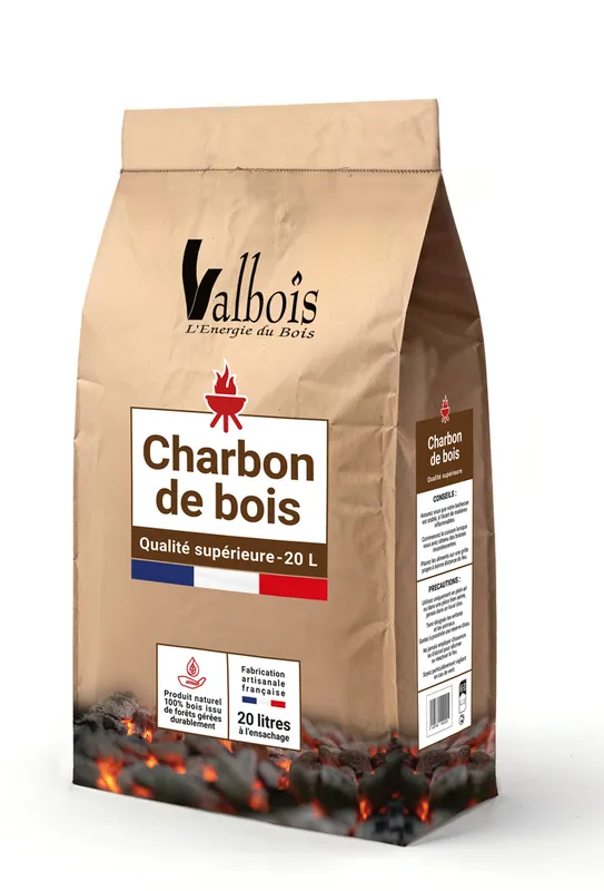 Bon Plan Charbon de bois 20 litres VALBOIS