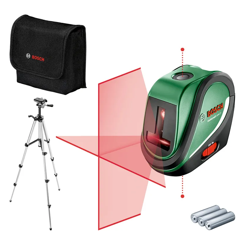 Laser lignes UniversalLevel 2 Set + trépied 1,1m BOSCH Commander Vite