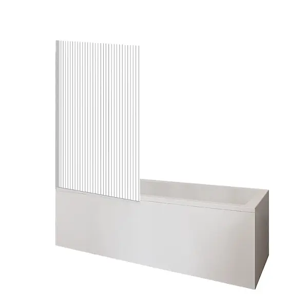 Baignoire droite D-Code 160 x70 cm + Pare bain gauche AURYS Raywall chromé DURAVIT Petit Prix