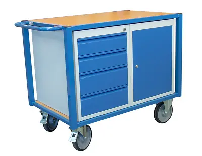 Servante d‘atelier équipée 1 bloc porte et 1 bloc tiroirs 500 kg - FIMM - 880002991 Expédié Aujourd'hui