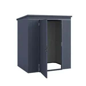 Abri de jardin en métal GARY T2 - Anthracite - L.191.8xP.147.6cm WEKA Vente Flash