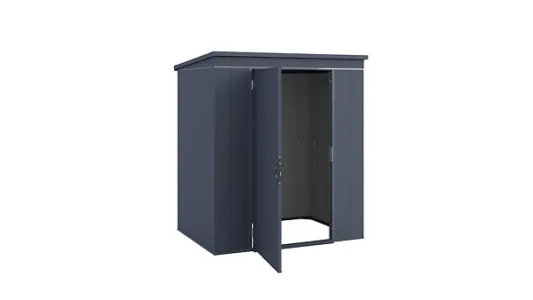 Abri de jardin en métal GARY T2 - Anthracite - L.191.8xP.147.6cm WEKA Vente Flash