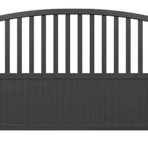 Portail coulissant Colby - Aluminium - Gris - 310x140cm ELSEALU Nouveauté
