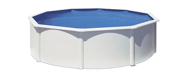 Offre Du Jour Piscine ronde acier - Blanc - Diam.4,80xH.1,22m GRE
