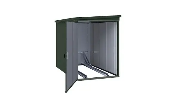 Abri vélo GARY en métal - Vert - L.206xl.129xH.159cm WEKA Certifié