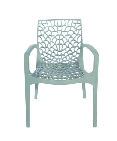 Fauteuil de jardin GRUVYER polypropylène vert pastel - GRANDSOLEIL Must-Have