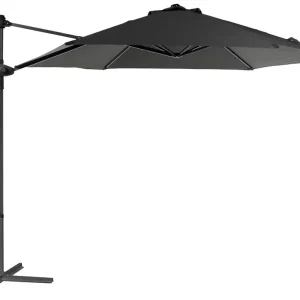 Remise Parasol excentré diamètre 3 mètres gris Pushup PROLOISIRS