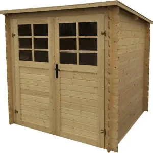 Abri de jardin en bois - L.238xl.238xH.192cm SOLID Vente Flash