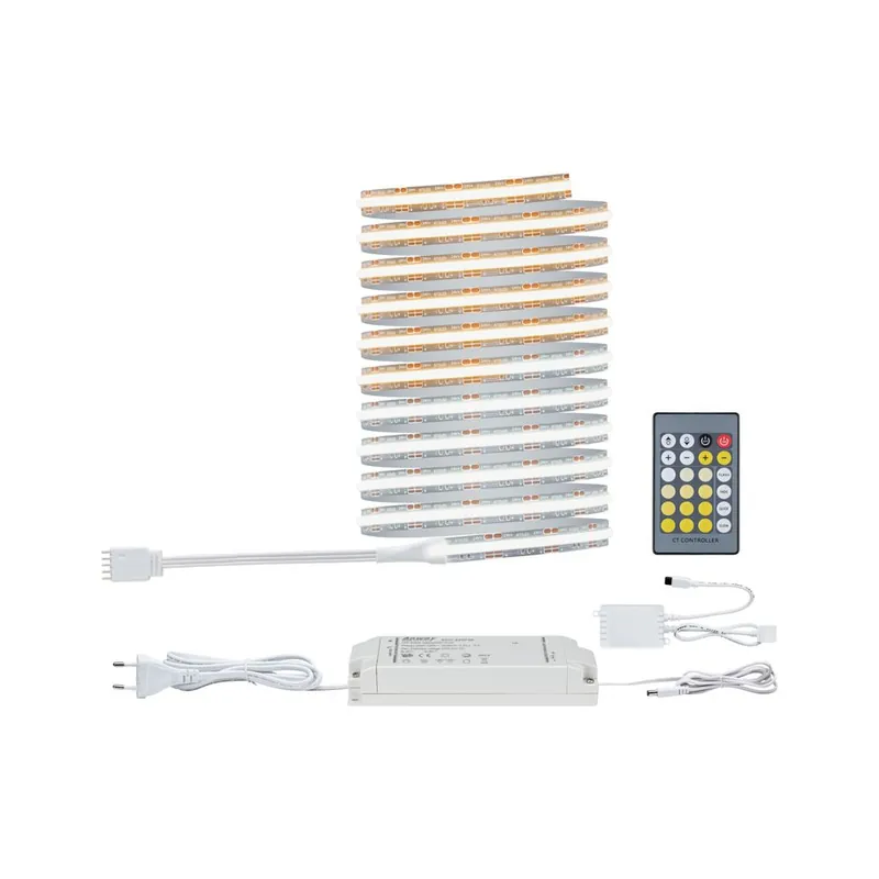 Ruban LED COB 3m prêt à l‘emploi blanc dynamique 25W 24V MAXLED 1000 PAULMANN Commander Vite