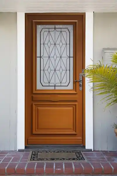 Porte d‘entrée Bois Vitrée Anis, H215 x L90 cm Côte Tableau p. Gauche GD MENUISERIES Must-Have