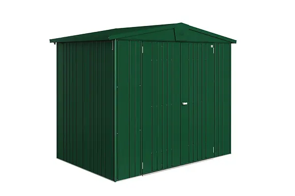 Solde Abri de jardin métal Europa T3 - Vert foncé - L.244xP.156cm BIOHORT