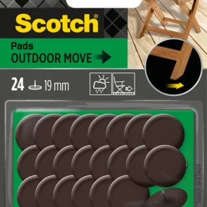 Patins à clouer pour extérieur 19 mm marron par 24 SCOTCH Haute Qualité