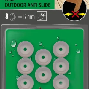 Patins anti-vibration à vis 17 mm transparent par 8 SCOTCH Réduction