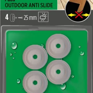 Patins anti-vibration à vis 25 mm transparent par 4 SCOTCH Prix Cassé