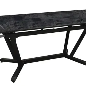 Livraison Express Table de jardin à rallonge VITA cermagna aluminium noir/gris 180/280/100x77cm - PROLOISIRS