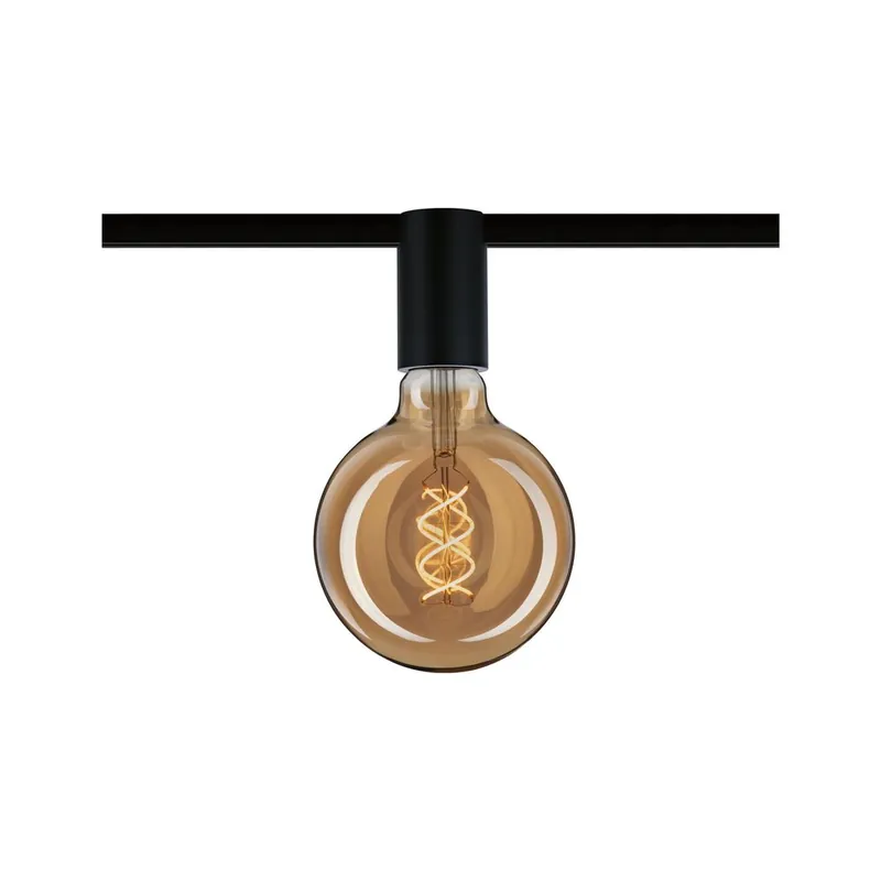 Spot sur rail noir dépoli/ métal 20W E27 SOCKET URAIL PAULMANN Meilleur Choix